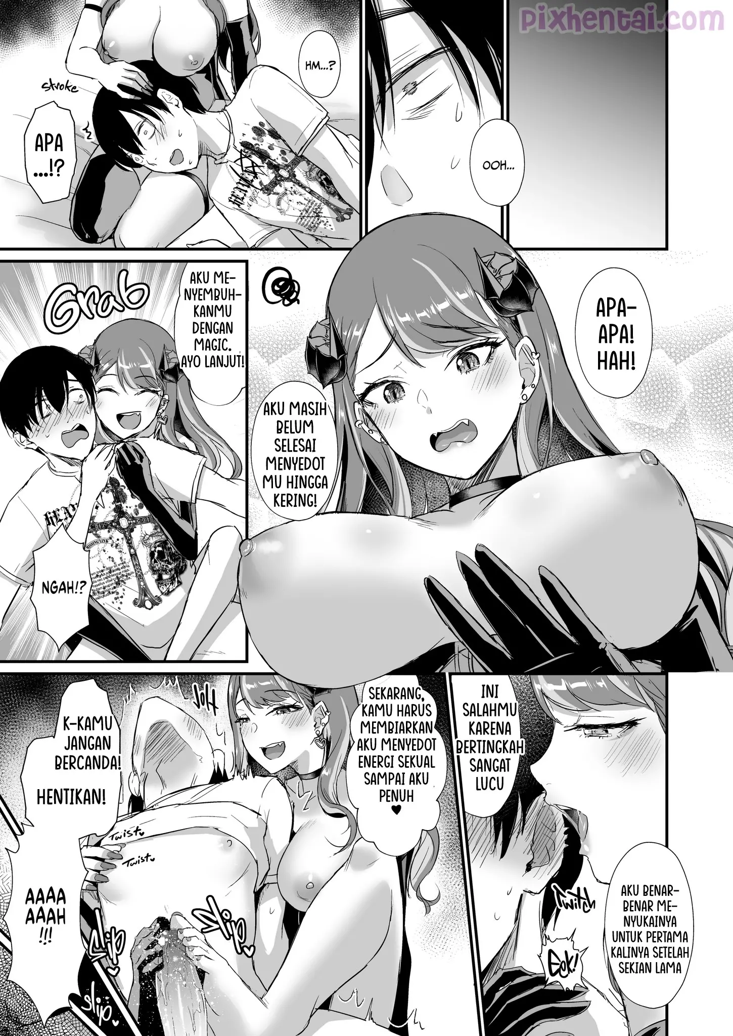 Komik hentai xxx manga sex bokep Protecting my Virginity From a Gyaru Succubus 34